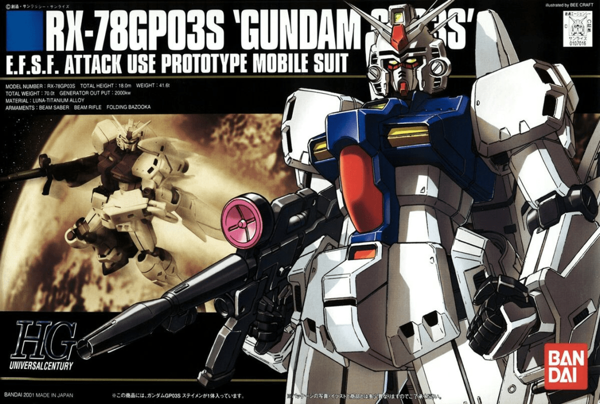 Model Kit Bandai Hobby HGUC: RX-78GP03S Gundam 0