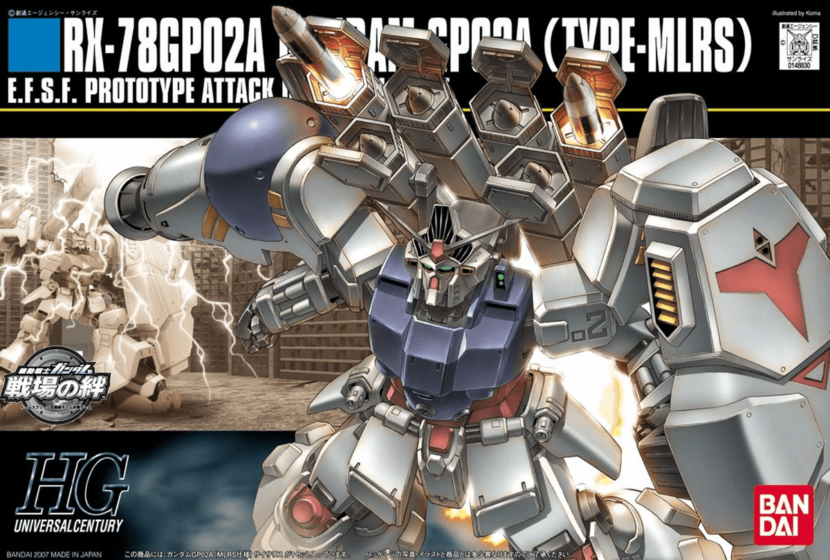 Model Kit Bandai Hobby HG: RX-78GP02A Gundam (Type-MLRS) 0