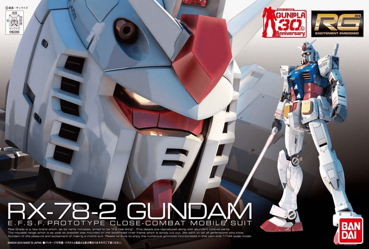 Model Kit Bandai Hobby RG: RX-78-2 Gundam 0