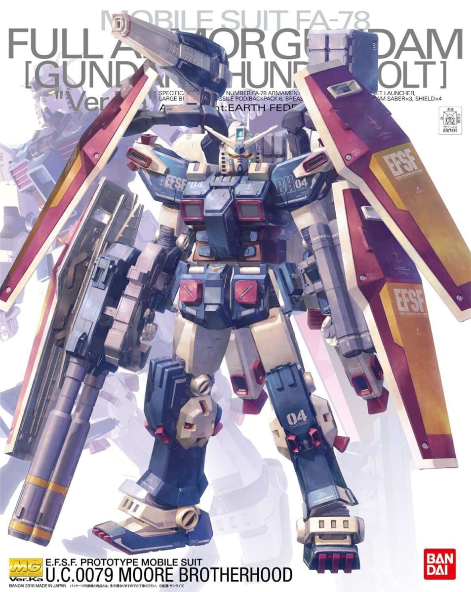 Model Kit Bandai Hobby: MG 1/100 Full Armor Gundam Ver.KA Gundam Thunderbolt 1