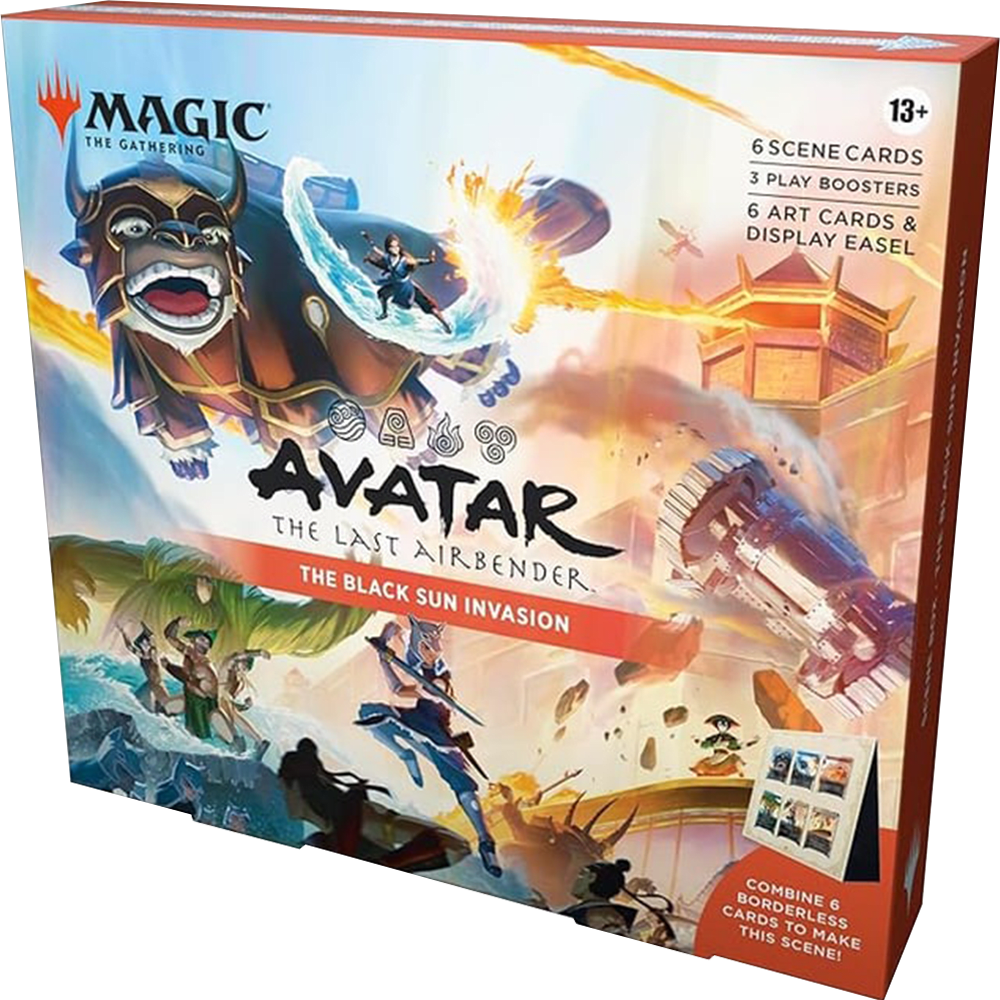 The Black Sun Invasion Collectible Magic: The Gathering | Avatar: The Last Airbender Scènebox - The Black Sun Invasion - Met 6 Randloze Kaarten & 3 Play-Boosters Magic The Gathering Avatar Scènebox