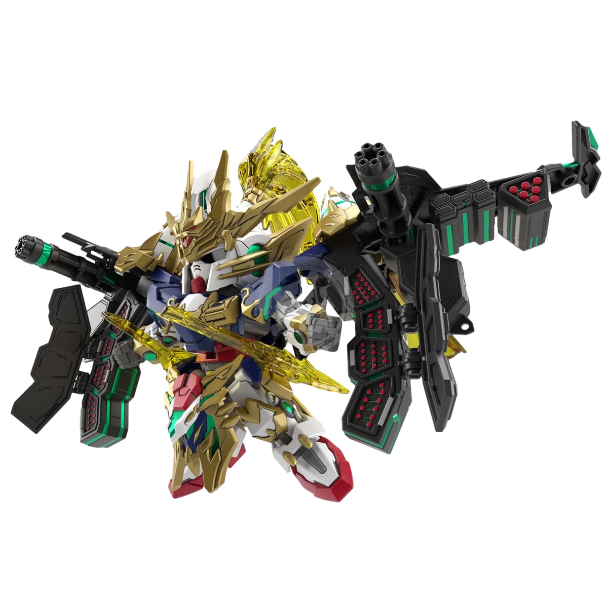 Model Kit Bandai Hobby SD: World Heroes Zhao Yun 00 Gundam Command Package2