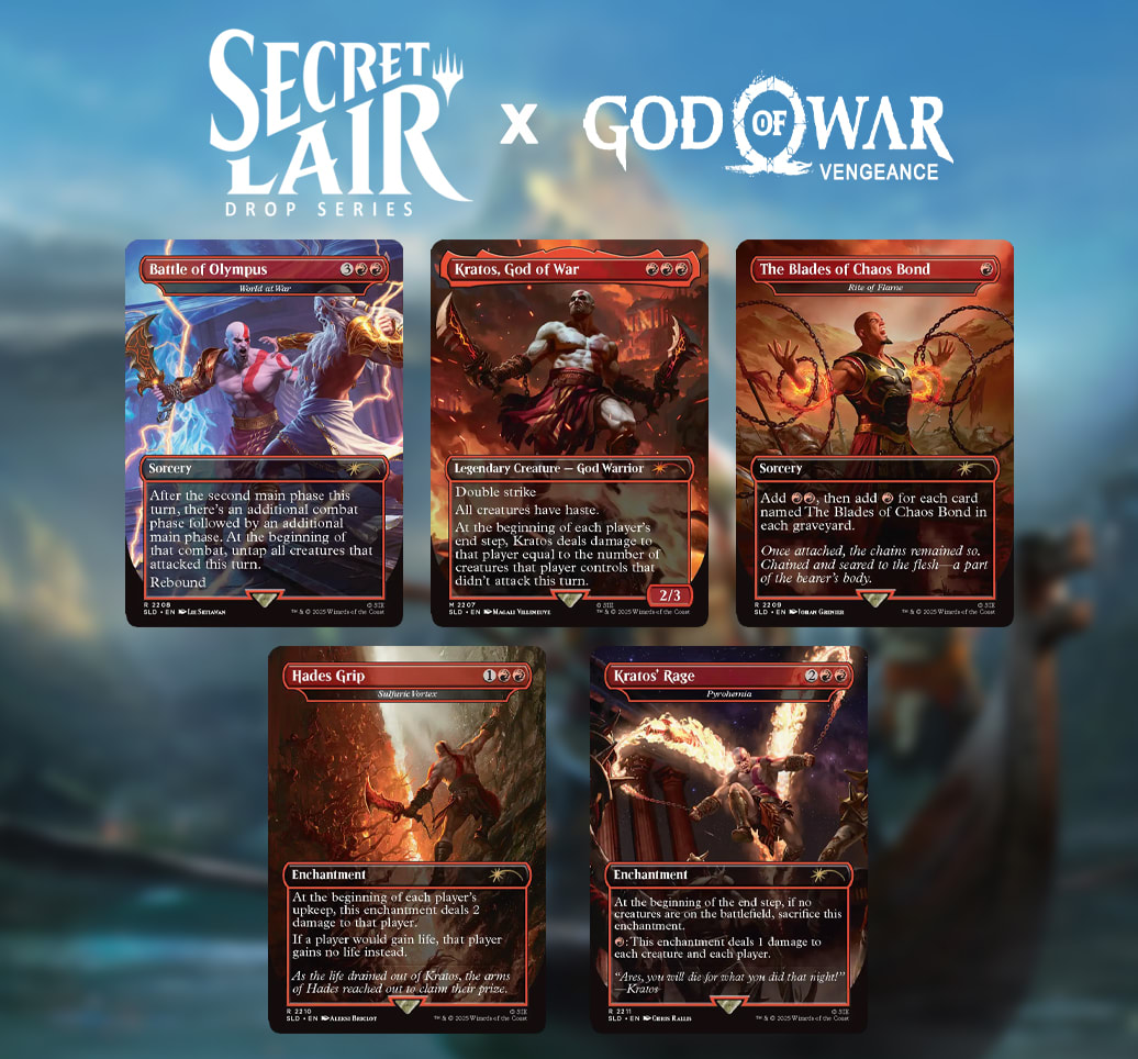 Secret Lair MTG: God of War: Greek2