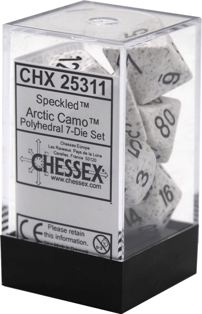 Chessex Die Rol Set Speckled (Arctic Camo) 0