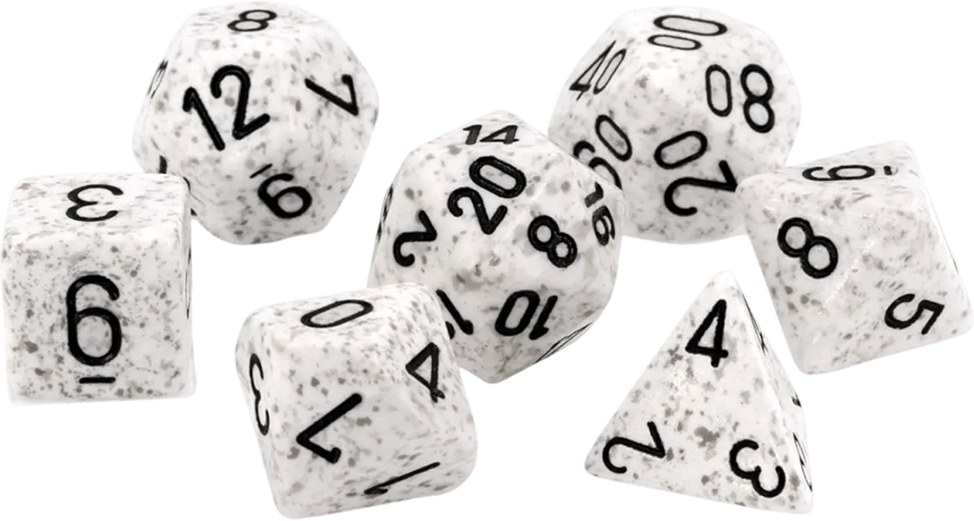 Chessex Die Rol Set Speckled (Arctic Camo)2