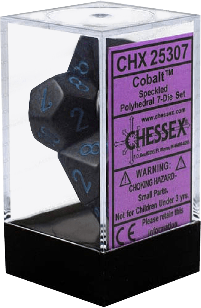 Chessex Die Rol Set Speckled (Cobalt) 0