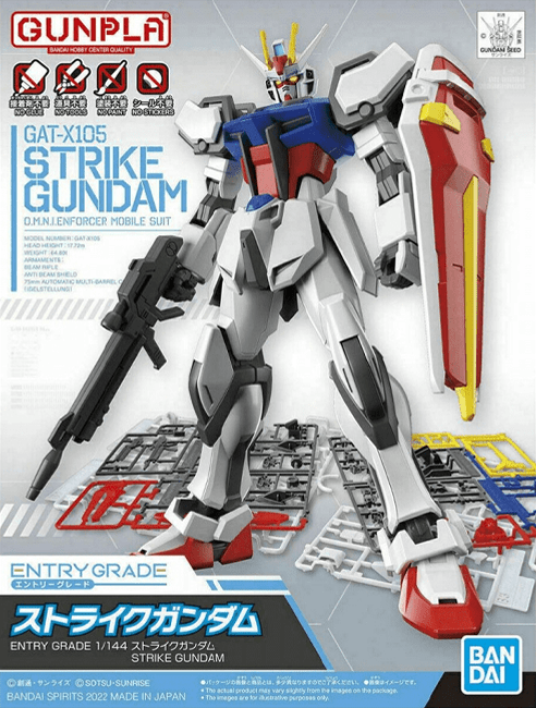 Model Kit Bandai Hobby Entry Grade: GAT-X105 Strike Gundam 0