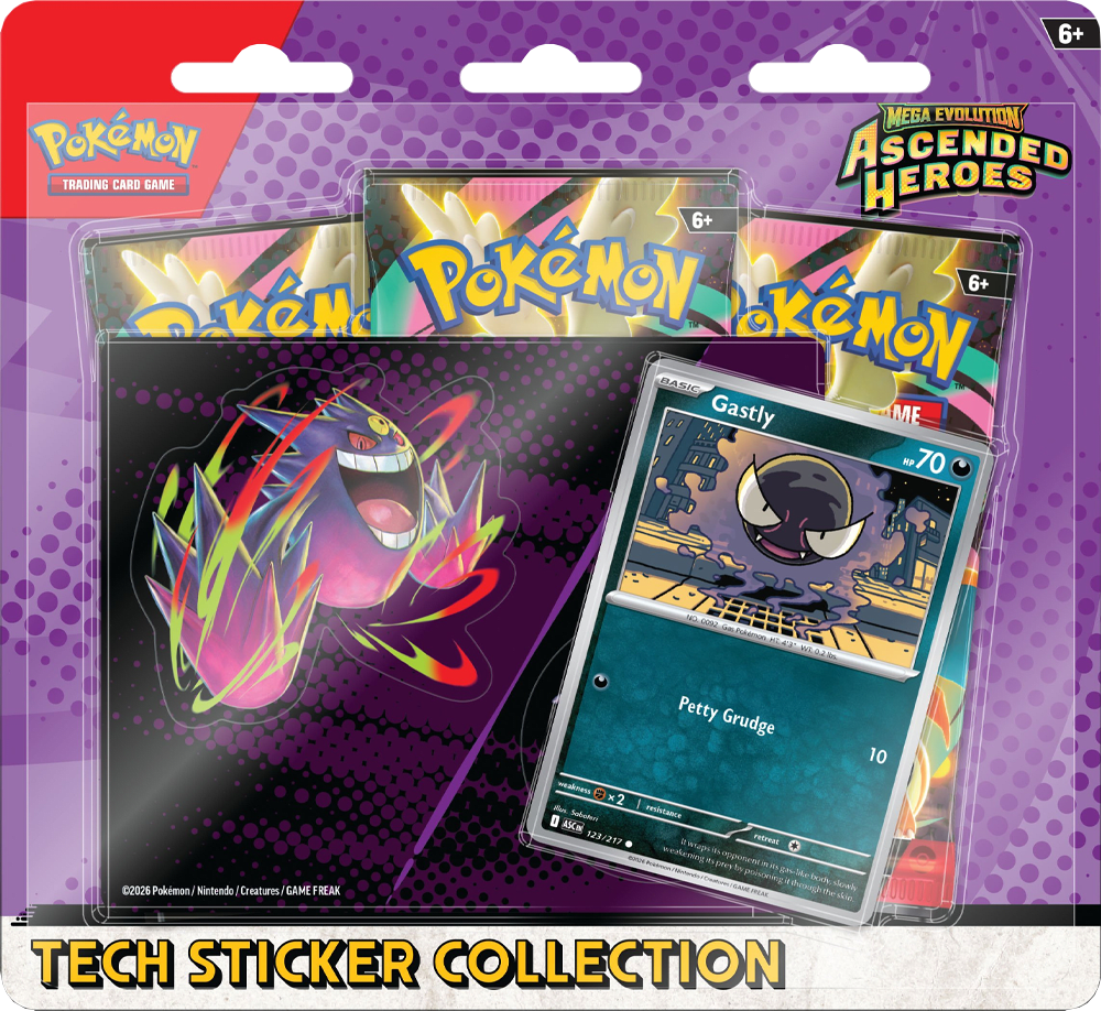 Tech Sticker Collection Pokémon TCG: Ascended Heroes (Gastly) 0