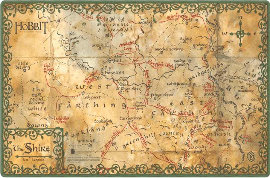 Playmat The Hobbit Ultimate Guard: Map - The Shire2