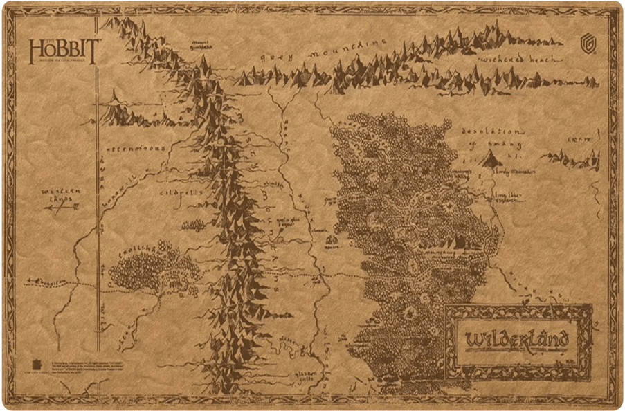 Playmat The Hobbit Sophoskin Ultimate Guard: Map - Wilderland2