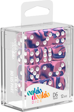 Set 12 Dados Oakie Doakie D6 16mm - Gemidice6