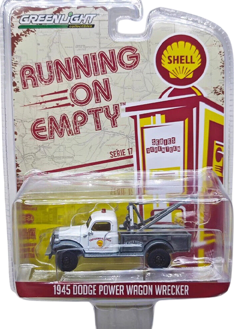 GreenLight Collectibles: 1:64 1945 Dodge Power Wagon Wrecker - Shell Oil Solid Pack2