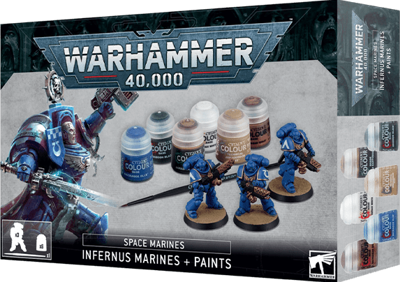 WH 40k Space Marines: Infernus Marines + Paints 0