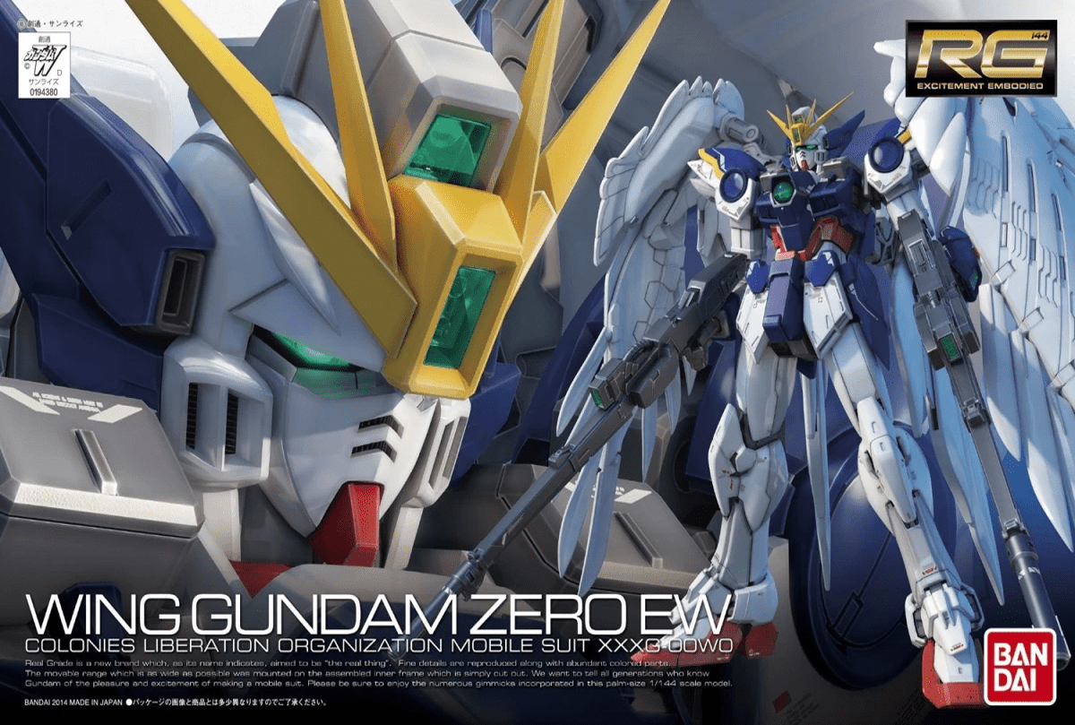 Model Kit bandai Hobby RG: Wing Gundam Zero Ew 0