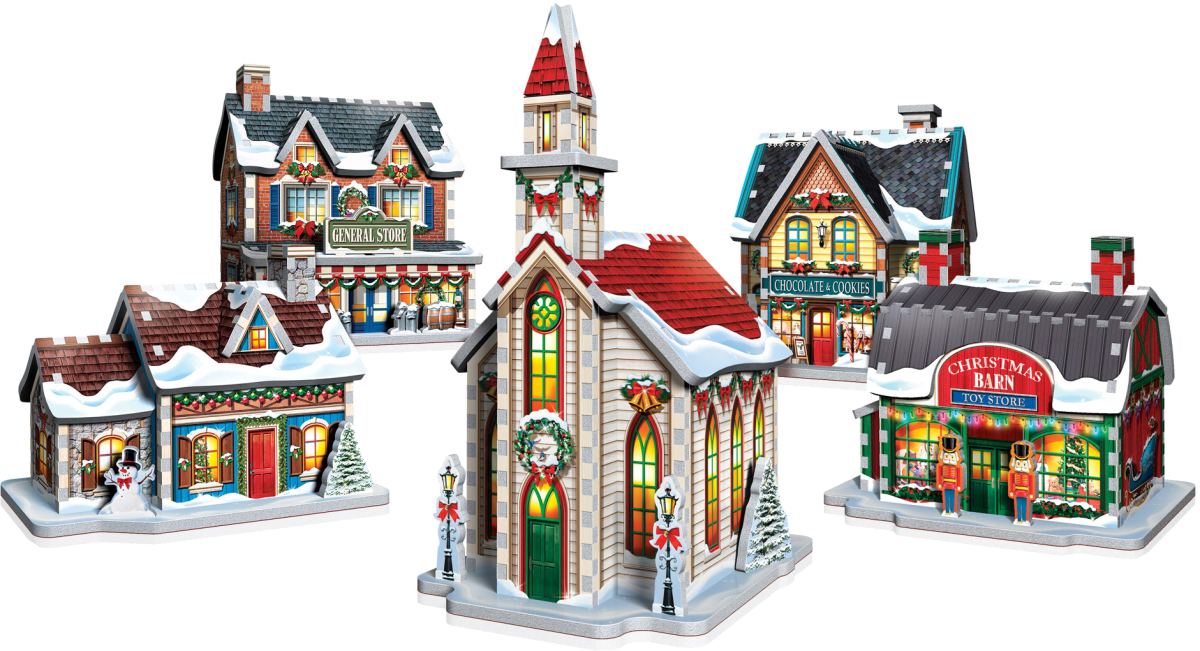 Puzzle 3D Villa Navidad De Noel Wrebbit2