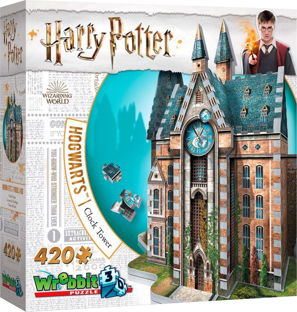 Puzzle 3D Wrebbit Harry Potter: Hogwarts (Clock Tower) 0