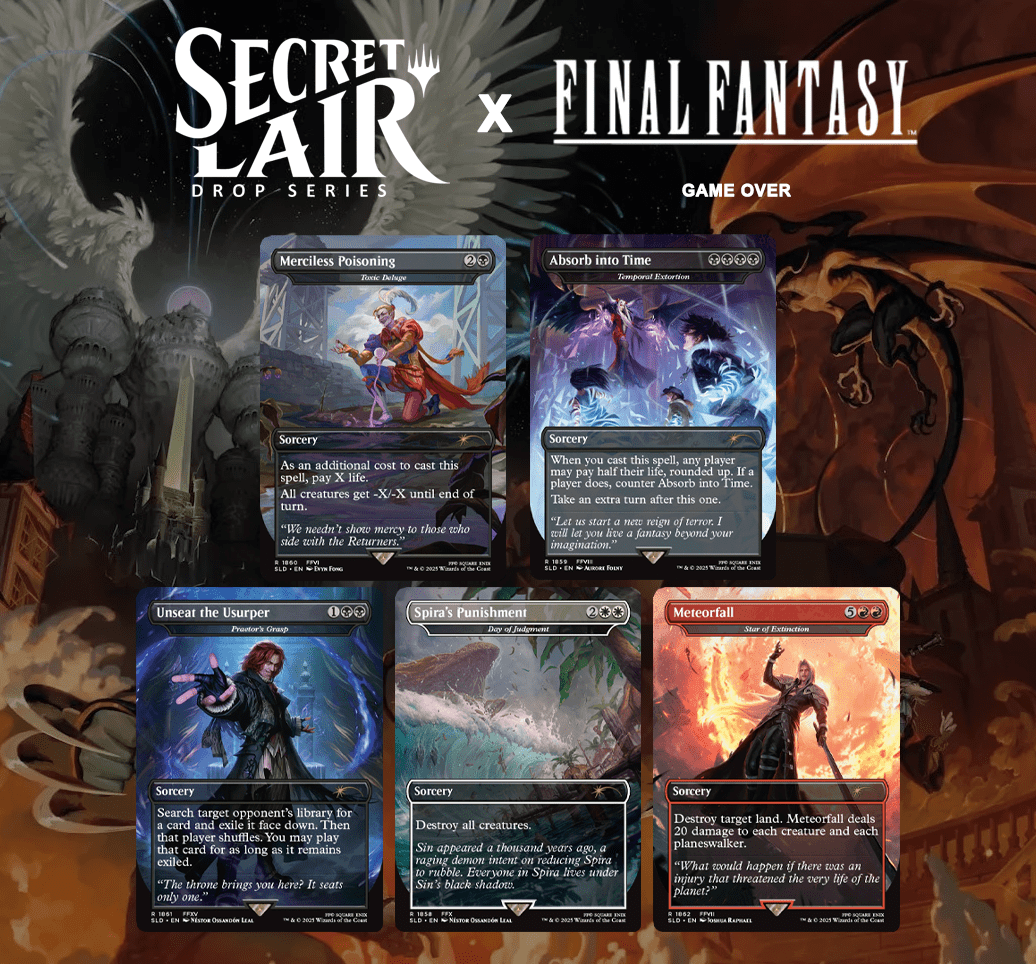 Secret Lair MTG: Final Fantasy (Game Over) (FOIL) | Top 8 Game Center