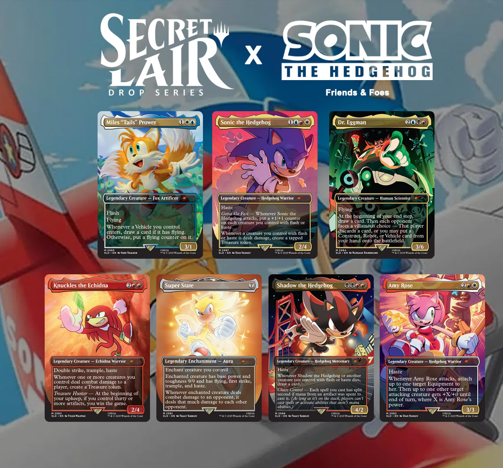 Secret Lair Sonic: Friends ＆ Foes Foil Secret Lair x Sonic: Friends & Foes | Secret Lair store