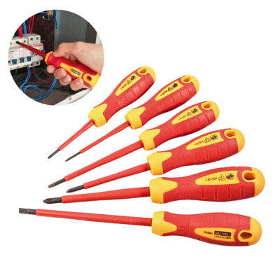 Juego 6 desarmadores dieléctricos 1000V electricista Uyustools