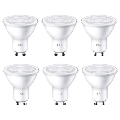 DICROICO LED LAMPARA 5W FSL PACK 6 UNIDADES