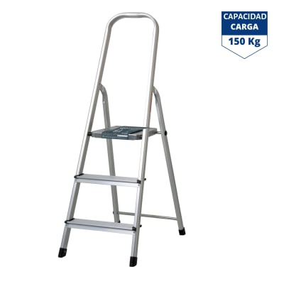 Escalera tijera 4 peldaños capacidad de carga 150 Kg - Truper