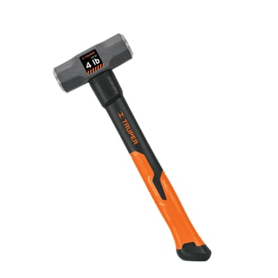 COMBA OCTAGONAL 4lb, MANGO DE FIBRA DE VIDRIO 14 pulg TRUPER