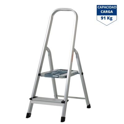 Escalera tijera 2 peldaños 150 Kg, Truper