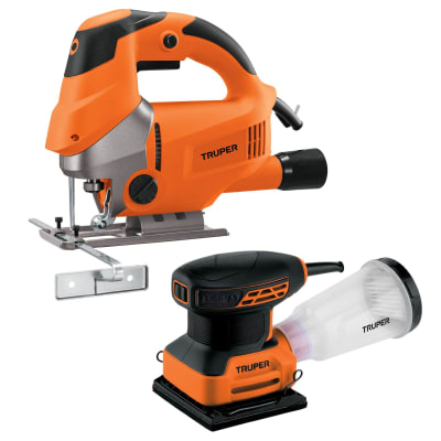 Combo lijadora orbital 240w y sierra caladora 750w -Truper