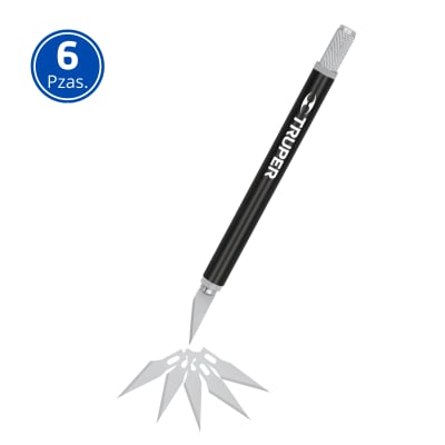 Cutter cuchilla exacto profesional precisión hobby - Truper 6 Piezas