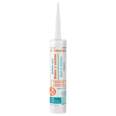 Silicona baños y cocina, TRANSPARENTE 280 ml, Truper