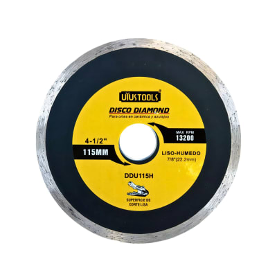 Disco Diamantado Continuo Liso-Húmedo corte Cerámico 4 1/2
