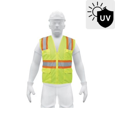 Chaleco De Seguridad Verde Limón con Cierre  - Truper