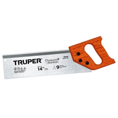 Serrucho costilla diamante 14Pulg carpintero - TRUPER