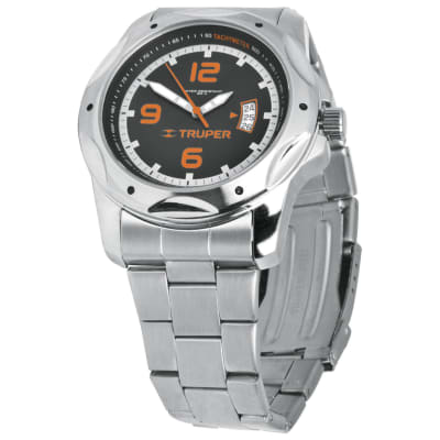 Reloj para caballero acero inoxidable acuático -- Truper