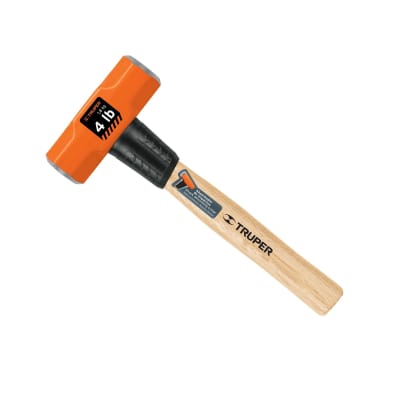 Comba octagonal 4 Lb, mango de madera 12