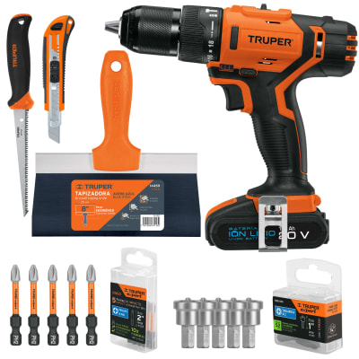 Taladro rotomartillo inalámbrico 20v, herramientas para drywall