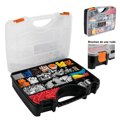 Organizador reforzado 17 compartimientos  caja de almacenamiento- Truper