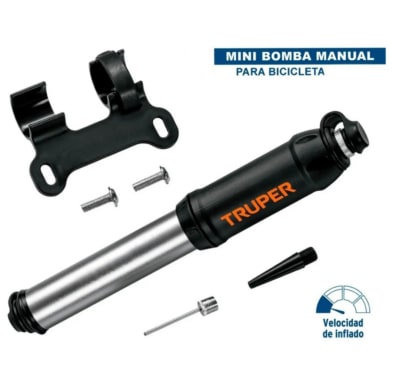 MINI INFLADOR MANUAL 75 PSI TRUPER