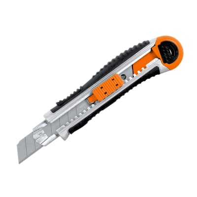 Cutter profesional 18 mm trabajo pesado  metálica , Expert Truper