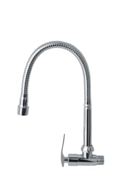 Llave Caño corrugado flexible para pared cocina