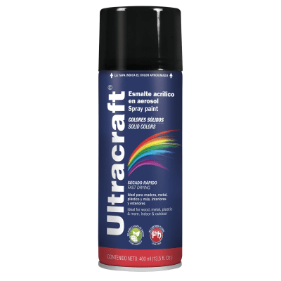 Pintura spray color NEGRO MATE ULTRACRAF