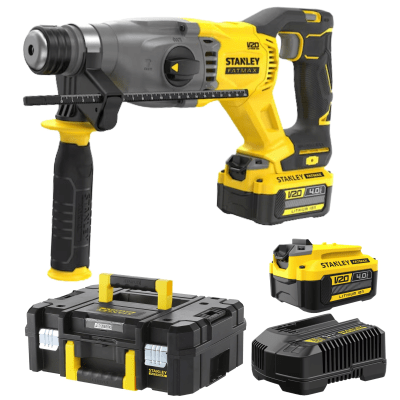 Rotomartillo inalámbrico SDS Plus 20V, BRUSHLESS + 2 baterías 4Ah