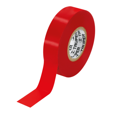 Cinta aislante truper 19mm x 9m truper ROJO