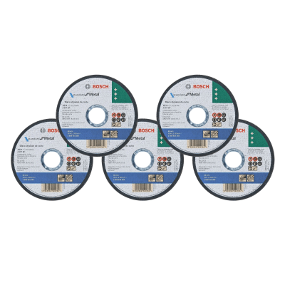 Pack 5 Discos Corte de Metal 4.5 