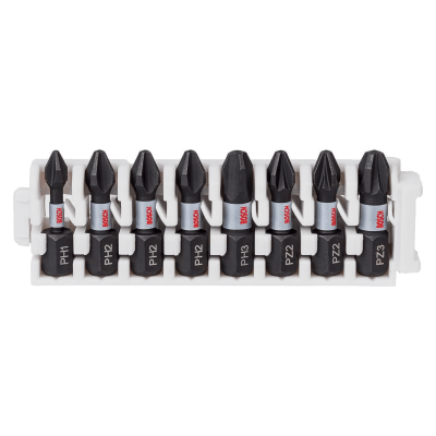 Set Puntas de Impacto Control Acero PH-PZ x 25mm 8 piezas Bosch