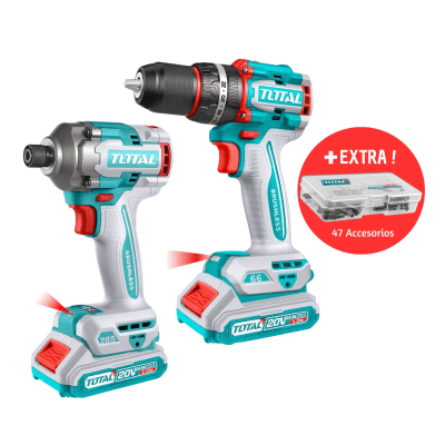 Taladro Percutor inalambrico Atornillador de Impacto Brushless 20V