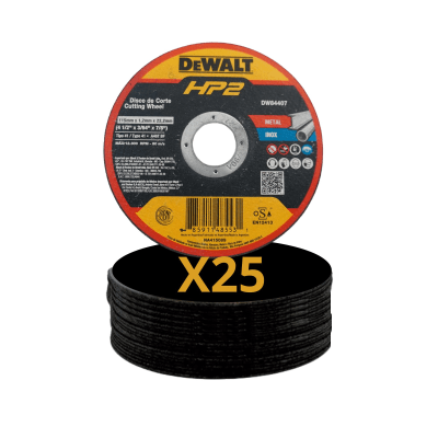 25 Discos de corte 4P DW84407