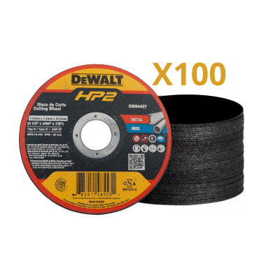 100 Discos de corte 4P DW84407
