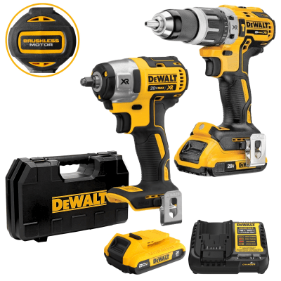 COMBO Taladro Percutor Llave de Impacto 38 20V XR Brushless DEWALT