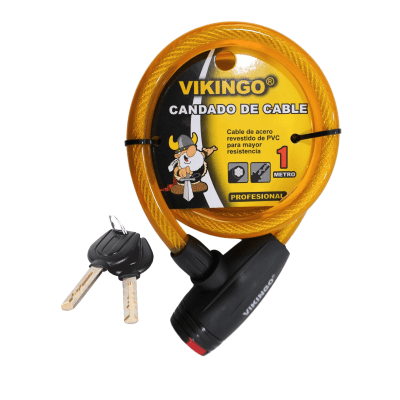 Candado cadena para bicicleta 10mm 1 metro. VIKINGO